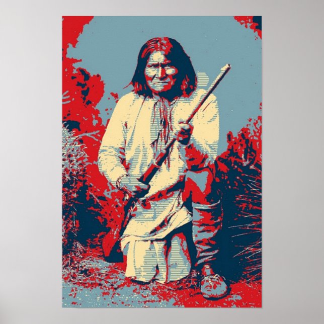 Poster Chef Geronimo Pop Art (Devant)