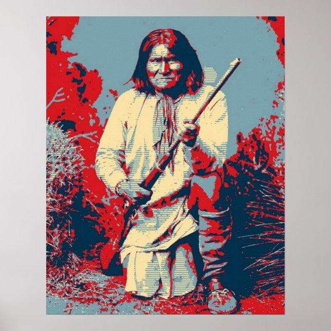 Poster Chef Geronimo Pop Art (Devant)