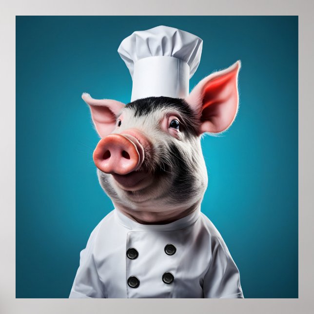 Poster Chef Pig (Devant)