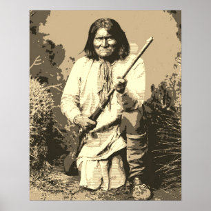 Poster Chef Sepia Geronimo Pop Art