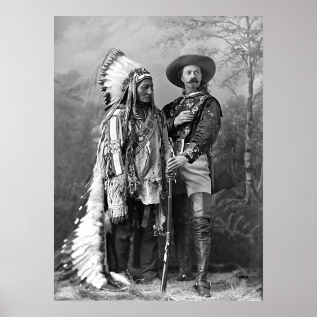 Poster CHEF SITTING BULL et Buffalo Bill Cody (Devant)