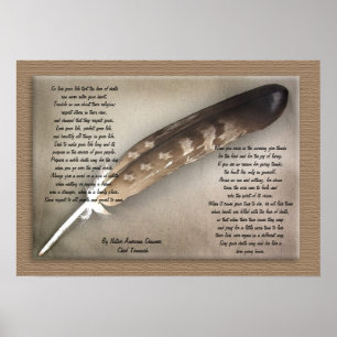 Poster Chef Tecumseh, Alors vivez votre vie