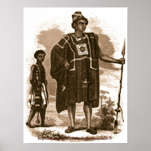 Poster Chef vintage et épée porteur-Libéria de Mandingo