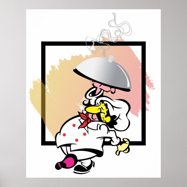 Poster Chef Wall art pour Cuisine Cuisine Cuisine Restaur (Devant)