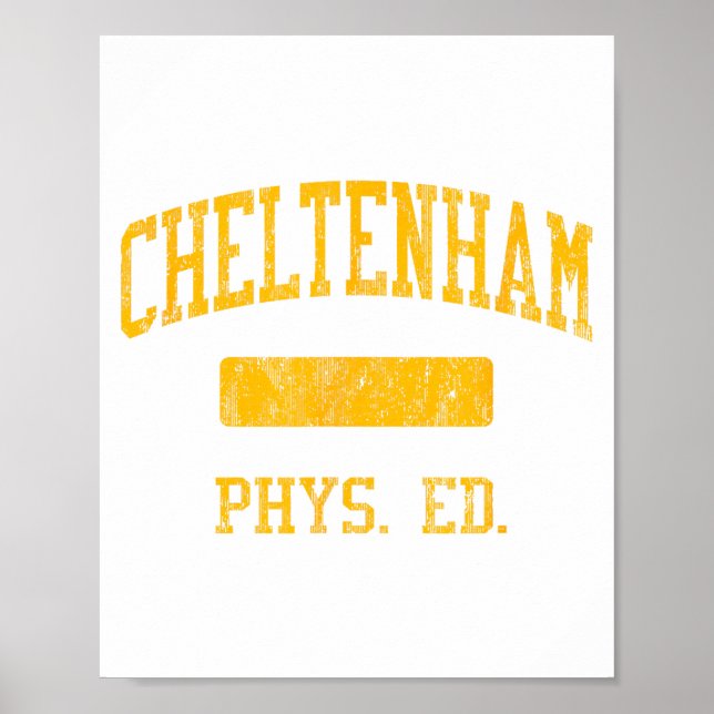 Poster Cheltenham High School Hs Wyncote Pa Phys Ed  (Devant)