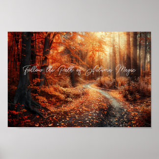 Poster Chemin Crimson