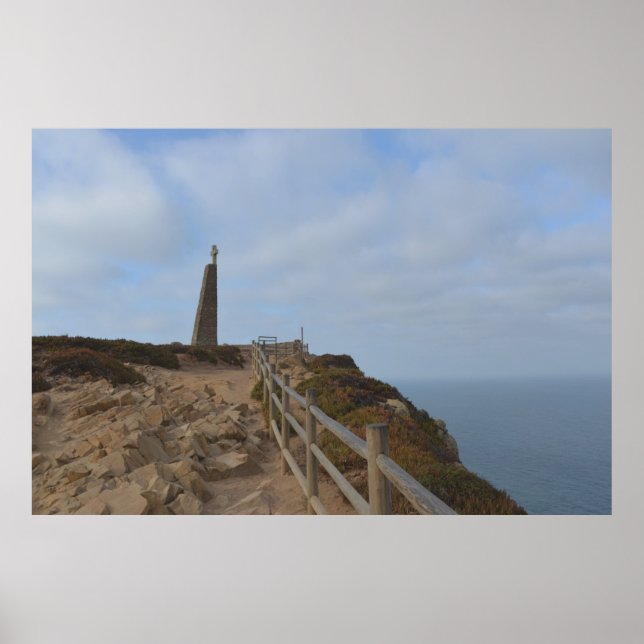 Poster Chemin dans la brume. Cap Roca (Devant)