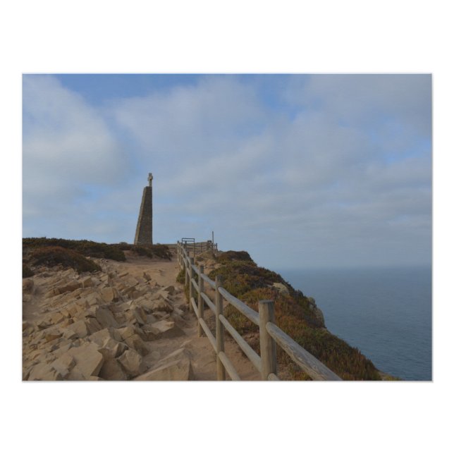 Poster Chemin dans la brume. Cap Roca (Devant)