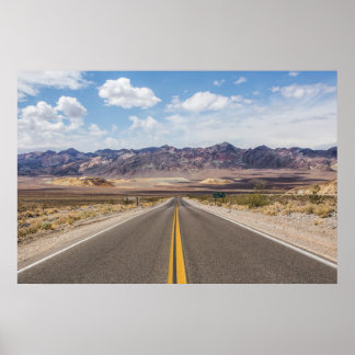 Poster Chemin d'asphalte dans le parc national de Death V