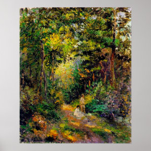 Poster Chemin d'automne à travers les bois, Camille