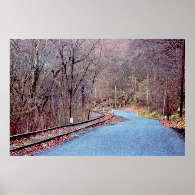 Poster Chemin de fer d'automne (Devant)