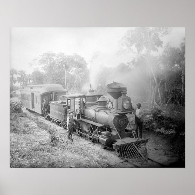 Poster Chemin de fer Jupiter & Lake Worth, 1897. Photo vi (Devant)