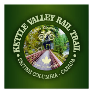Poster Chemin de fer Kettle Valley (cyclisme c)