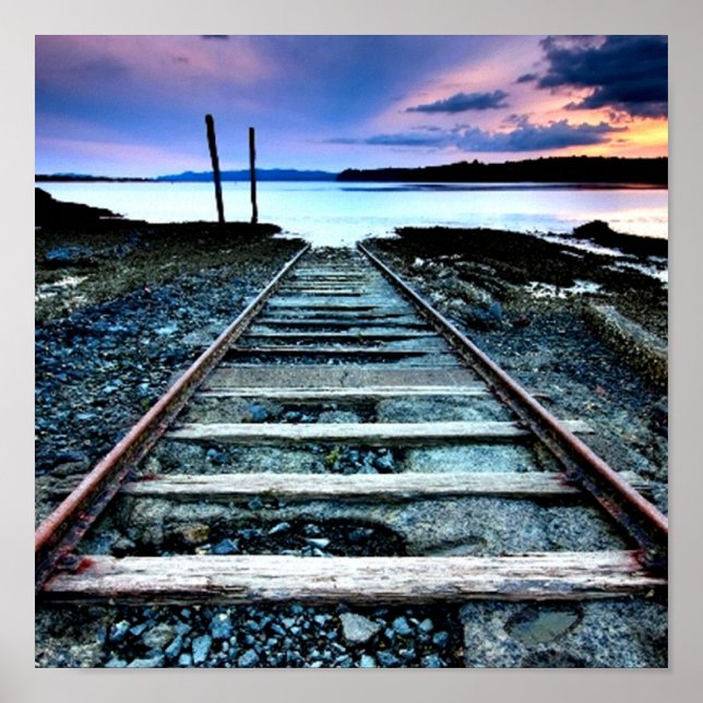 Poster Chemin de fer Rustique (Devant)
