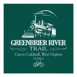 Poster Chemin de la rivière Greenbrier (RT)