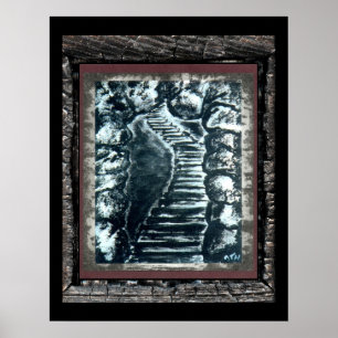 Poster Chemin de pierre