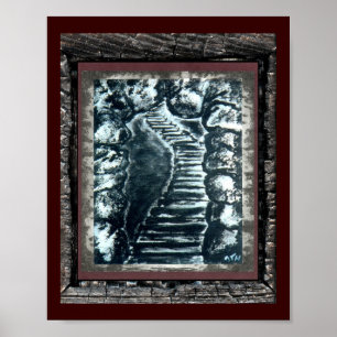 Poster Chemin de pierre