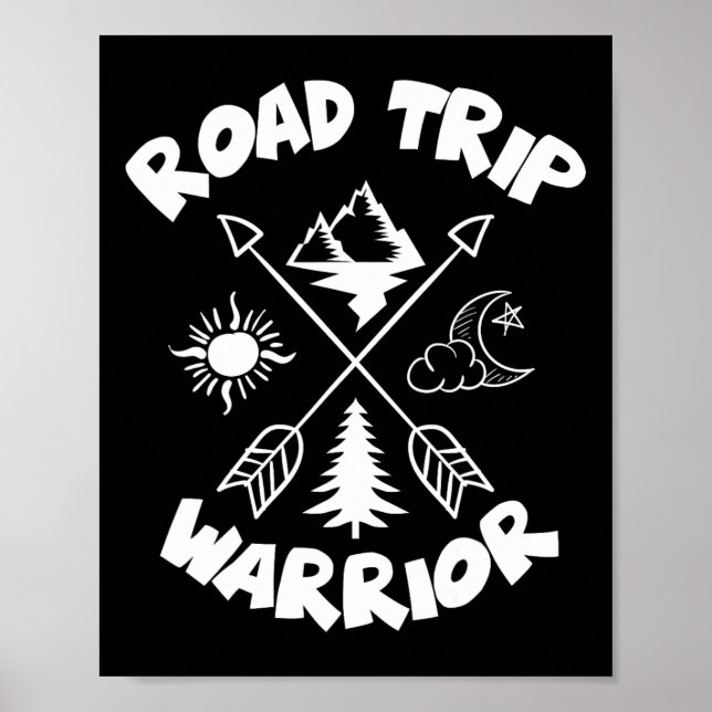 Poster Chemin De Route Guerrier Chemise Familiale Pour Va (Devant)