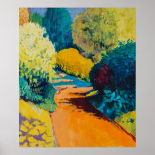 Poster Chemin orange
