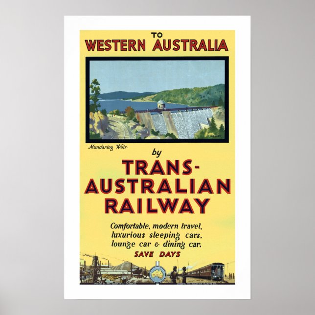 Poster Chemin transaustralien (Devant)