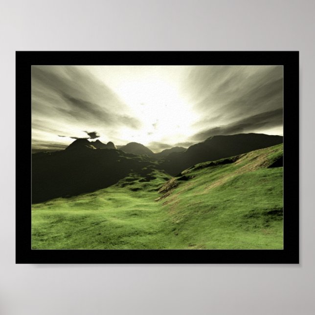 Poster Chemin vert (Devant)