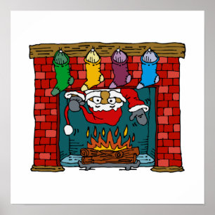 Poster Cheminée