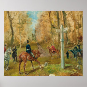 Poster Chemins de DES de croisee de La, 1883 (huile sur