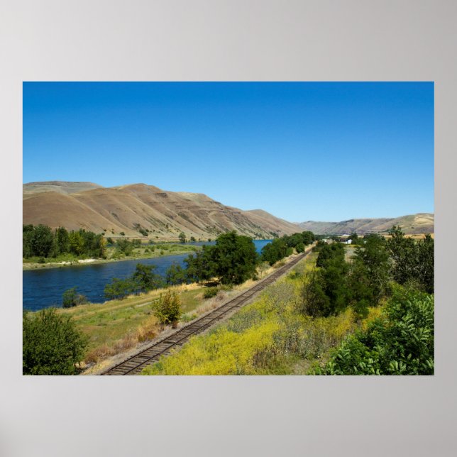 Poster Chemins de fer Clearwater River et BG&CM, Idaho (Devant)