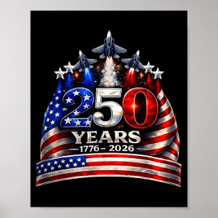 Poster Chemise 250 Ans USA Patriotique 4 Juillet