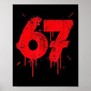 Poster Chemise 67, Chemises drôles 67 Meme Six Sept Homme