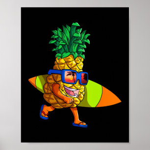 Poster Chemise à ananas pour le surf Hommes Enfants Vacan