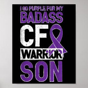 Poster Chemise À Fibrose Cystique Fc Fils Guerrier Fils S