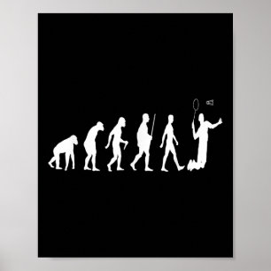 Poster Chemise Badminton Badminton Évolution Du Badminton