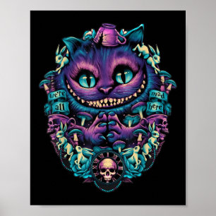 Poster Chemise Chat du Cheshire Alice au Pays des Merveil