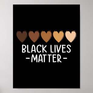 Poster Chemise cœur Black Lives Problem - Mélanine Africa