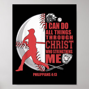 Poster Chemise de baseball Enfants Christ Garçons Filles 