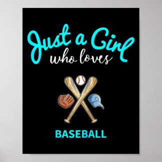 Poster Chemise de baseball pour filles _ Baseball pour en