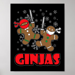 Poster Chemise de bonhomme en pain d'épices - Cadeaux de