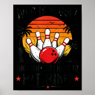 Poster Chemise de bowling drôle qui est Mark et pourquoi