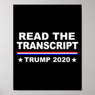 Poster Chemise de canular de destitution de Trump Lisez l
