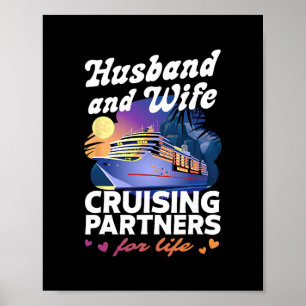 Poster Chemise de croisière pour mari et femme 2026 coupl