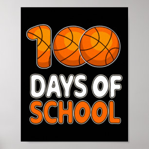 Poster Chemise de croquis de 100 jours d'école pour enfan