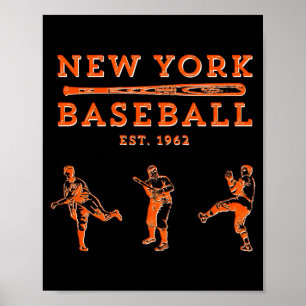Poster Chemise de fan de l'équipe de baseball de Queens N