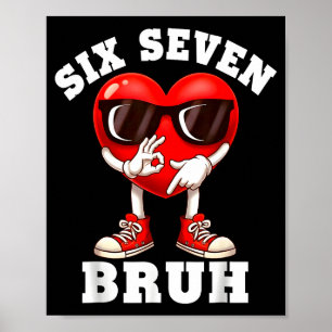 Poster Chemise de la Saint-Valentin 6 7 Hommes Garçons Cœ