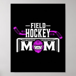 Poster Chemise de maman de hockey sur gazon pour femmes F