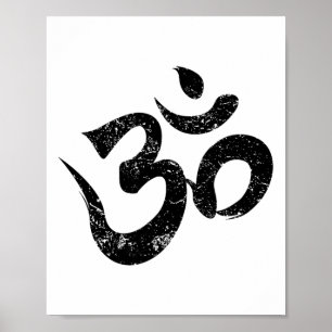 Poster Chemise de méditation Om Spirituel Symbole indien 