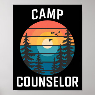 Poster Chemise de moniteur de colonie de vacances Eté Per