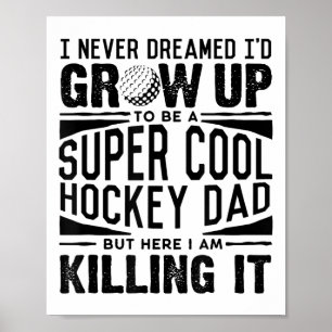 Poster Chemise de papa de hockey sur gazon Amateur de hoc