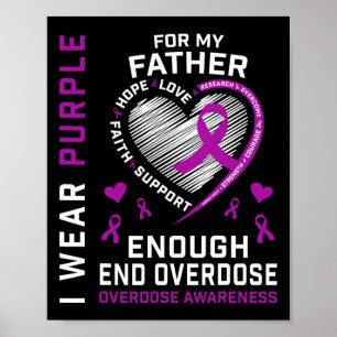 Poster Chemise de sensibilisation à la fin des overdoses