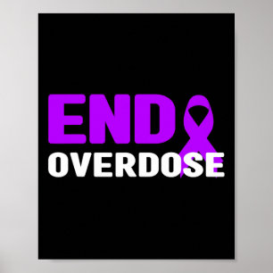 Poster Chemise de sensibilisation à la fin des surdoses -